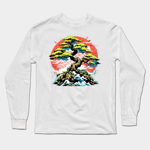 Bonzai tree Long Sleeve T-Shirt by la chataigne qui vole ⭐⭐⭐⭐⭐